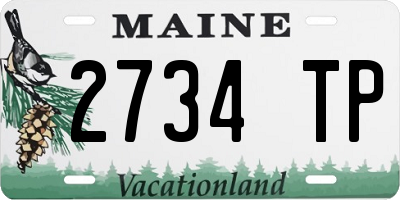 ME license plate 2734TP