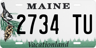 ME license plate 2734TU