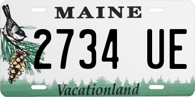 ME license plate 2734UE