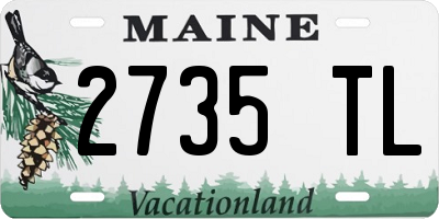ME license plate 2735TL