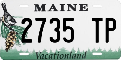 ME license plate 2735TP