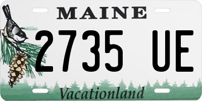 ME license plate 2735UE