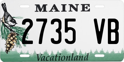 ME license plate 2735VB