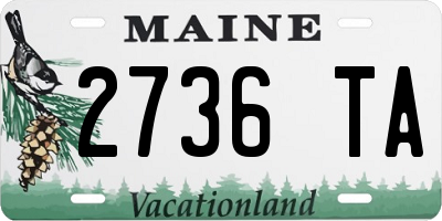 ME license plate 2736TA