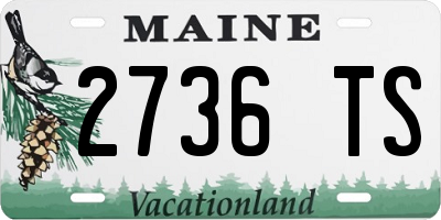 ME license plate 2736TS