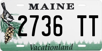 ME license plate 2736TT