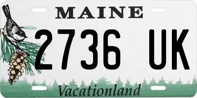 ME license plate 2736UK