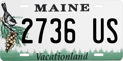 ME license plate 2736US