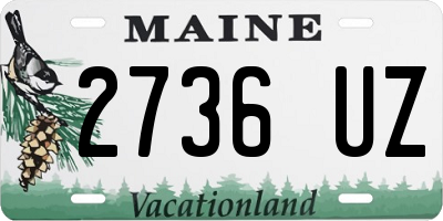 ME license plate 2736UZ