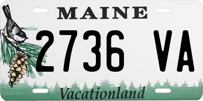 ME license plate 2736VA