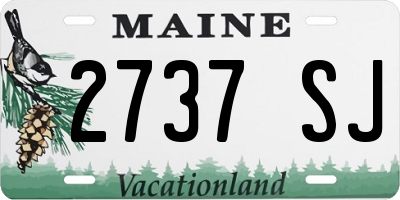 ME license plate 2737SJ