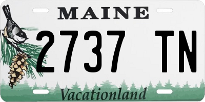 ME license plate 2737TN