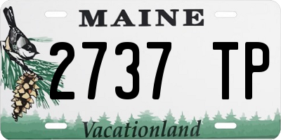 ME license plate 2737TP