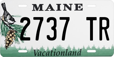 ME license plate 2737TR