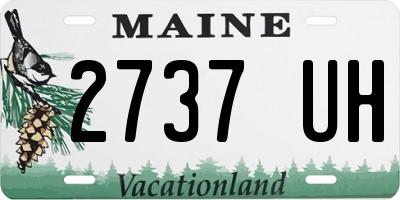 ME license plate 2737UH