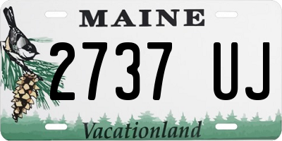 ME license plate 2737UJ