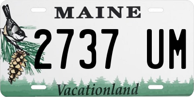 ME license plate 2737UM