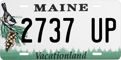 ME license plate 2737UP
