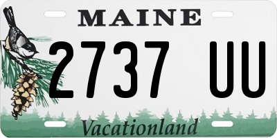 ME license plate 2737UU