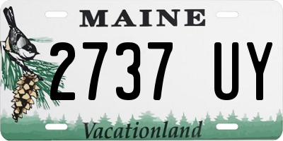 ME license plate 2737UY