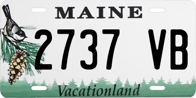 ME license plate 2737VB