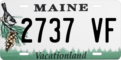 ME license plate 2737VF