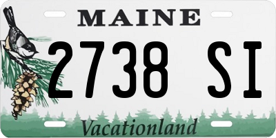 ME license plate 2738SI