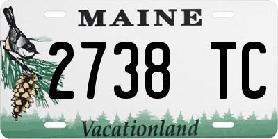 ME license plate 2738TC