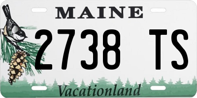 ME license plate 2738TS