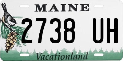 ME license plate 2738UH