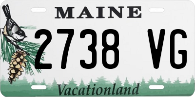 ME license plate 2738VG