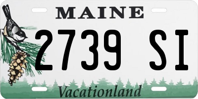 ME license plate 2739SI