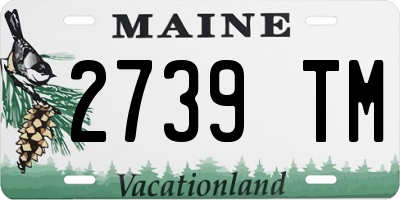 ME license plate 2739TM