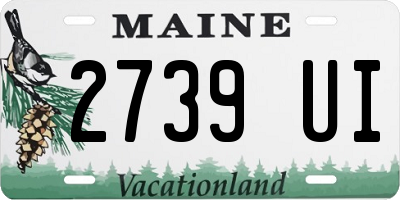 ME license plate 2739UI