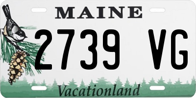 ME license plate 2739VG