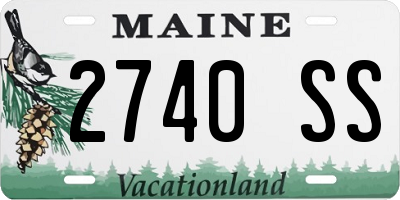 ME license plate 2740SS