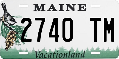 ME license plate 2740TM