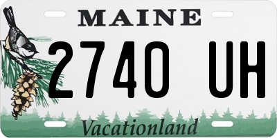 ME license plate 2740UH