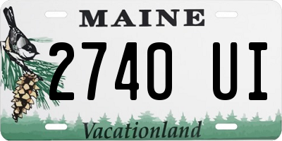 ME license plate 2740UI