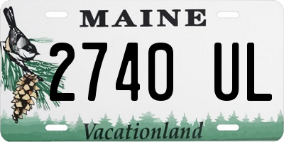 ME license plate 2740UL