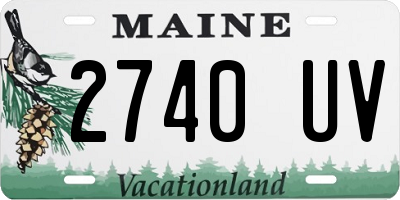 ME license plate 2740UV