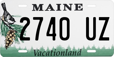 ME license plate 2740UZ