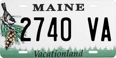ME license plate 2740VA