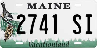 ME license plate 2741SI