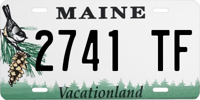 ME license plate 2741TF