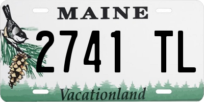 ME license plate 2741TL