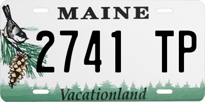 ME license plate 2741TP
