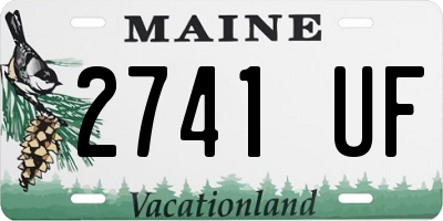 ME license plate 2741UF