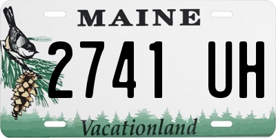 ME license plate 2741UH