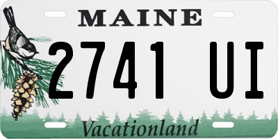 ME license plate 2741UI